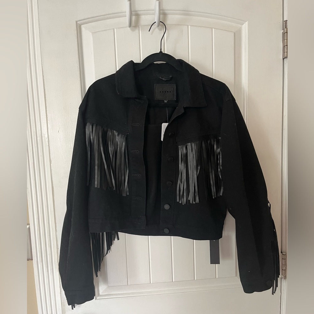 blank nyc fringe jacket